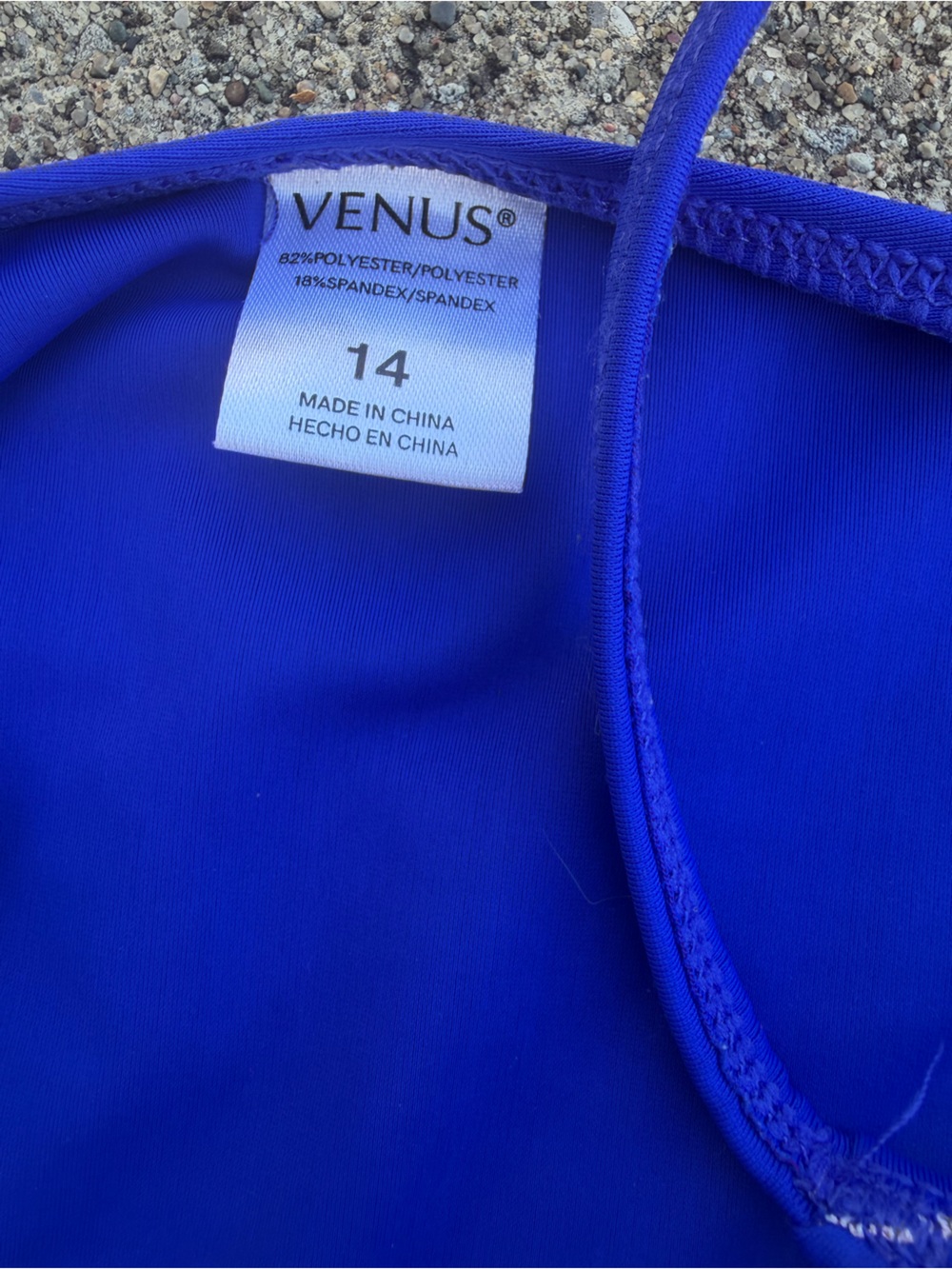 VENUS Bright One-Piece Swimsuit with Ruching - size 14 - Picture 3 of 8